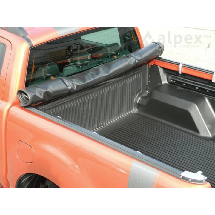 Soft Top Tonneau Bed Cover, Alpex Lock & Roll, Ford Ranger Raptor Double Cab 2012 - 2022 - EDK.ro