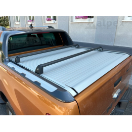Cargo Carriers, RealTruck Wildtrak Original Electric Roll Cover -, 1 Pair, Color Black, Ford Ranger Double Cab / Extra Cab 2020 