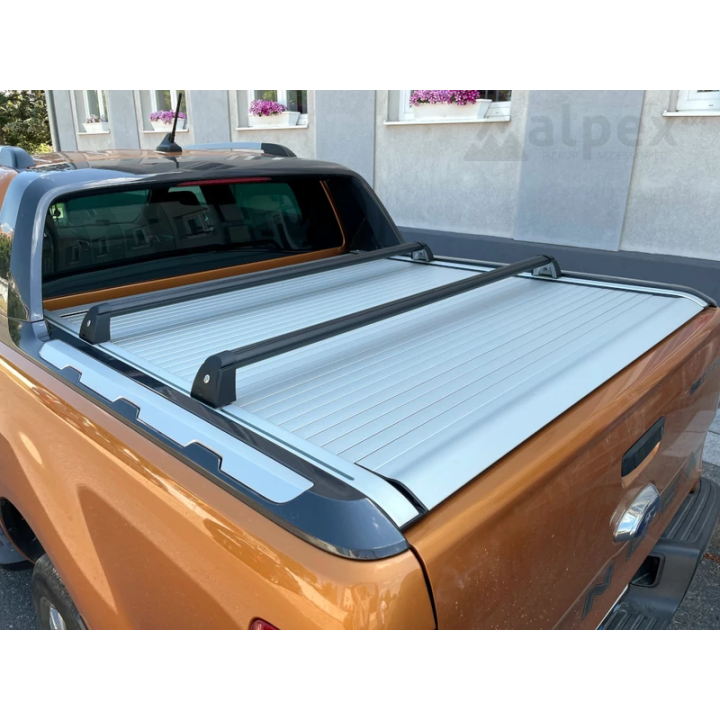 Cargo Carriers, RealTruck Wildtrak Original Electric Roll Cover -, 1 Pair, Color Black, Ford Ranger Double Cab / Extra Cab 2019 - 2022 - EDK.ro