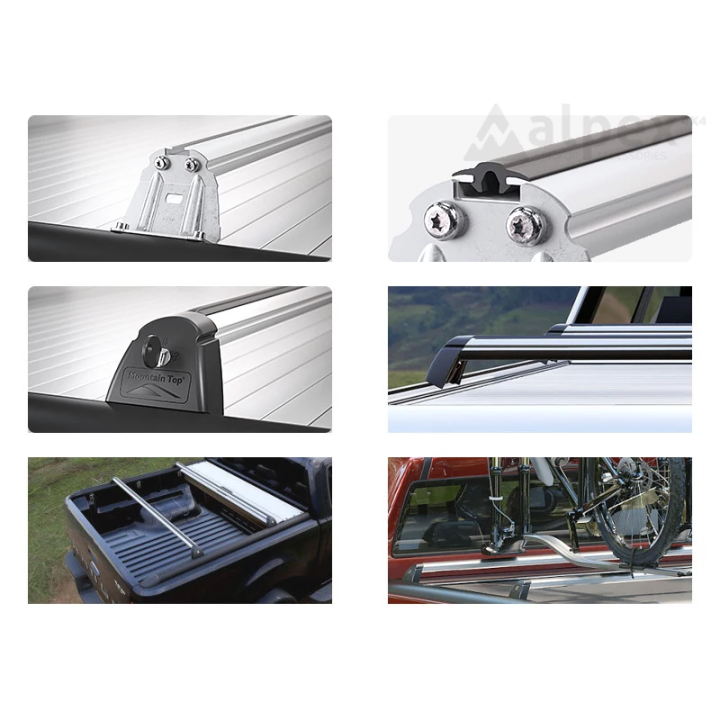Cargo Carriers, RealTruck Wildtrak Original Electric Roll Cover -, 1 Pair, Color Black, Ford Ranger Double Cab / Extra Cab 2020 