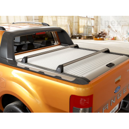 Cargo Carriers, RealTruck Wildtrak, Aventura MTR Roll -, 1 Pair, Color Silver, Ford Ranger, Volkswagen Amarok Raptor Double Cab 