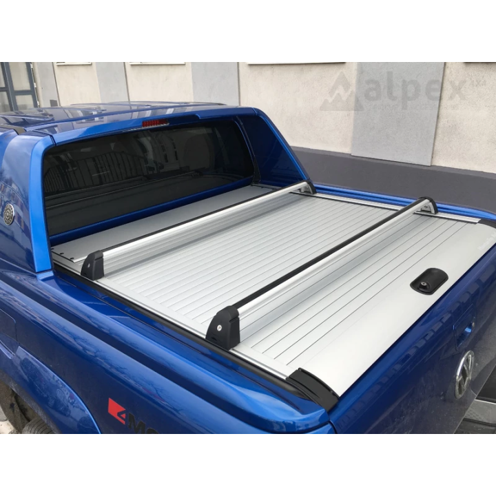 Suporturi Marfă, RealTruck Wildtrak, Aventura MTR Roll, 1 Pereche, Culoare Argintiu, Ford Ranger Raptor / Volkswagen Amarok Cabină Dublă / Cabină Extra 2010 - 2022 - EDK.ro