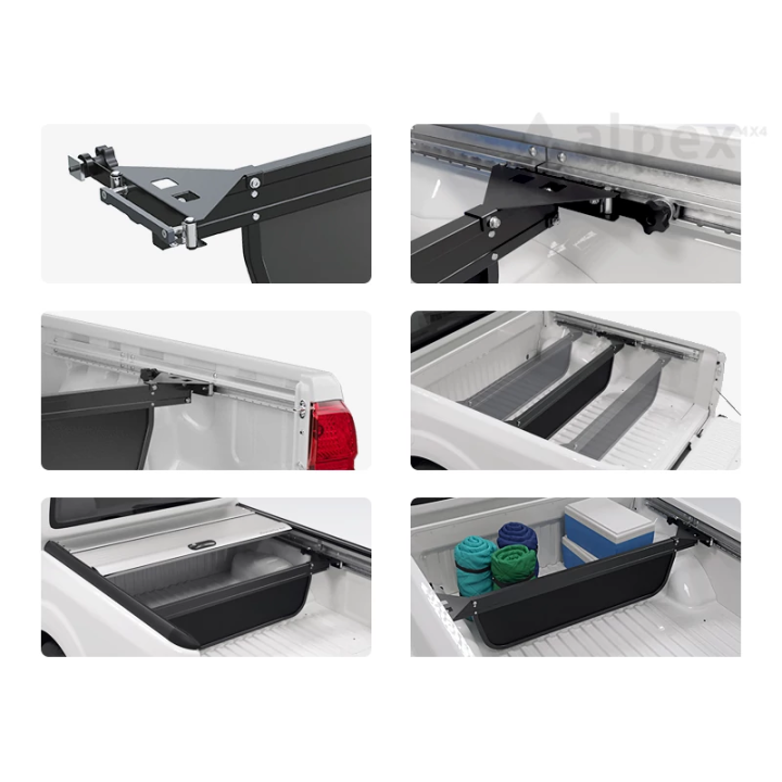 Bed Organising System, Alpex Mountain Top Bed Divider, Ford Ranger / Volkswagen Amarok PHEV Double Cab / Extra Cab / Single Cab 