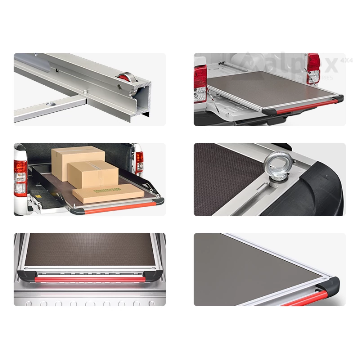 Organizator Pentru Benă Glisant, RealTruck Mountain Top Bed Slide, Isuzu D-Max Cabină Dublă 2012 - Prezent - EDK.ro
