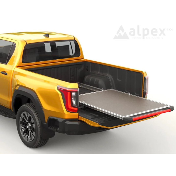 Organizator Pentru Benă Glisant, RealTruck Mountain Top Bed Slide, Toyota Hilux Cabină Dublă 2016 - Prezent - EDK.ro