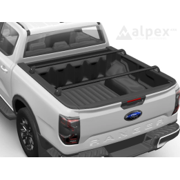 Cargo Carriers, RealTruck Mountain Top for Bed Rail -, 1 Pair, Color Black, Ford Ranger Raptor / PHEV Double Cab / Extra Cab 202