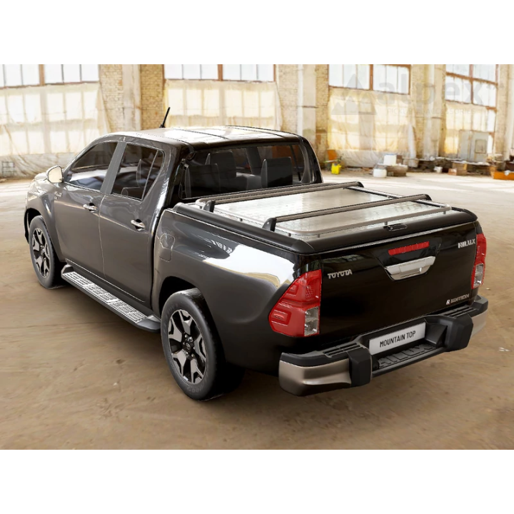 Lid Tonneau Bed Cover, Mountain Top Heavy Duty+, Toyota Hilux Double Cab 2016 - Present - EDK.ro