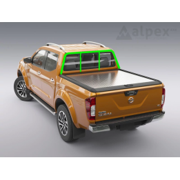 Lid Tonneau Bed Cover, Mountain Top Style, Nissan Navara Double Cab 2015 - Present - EDK.ro