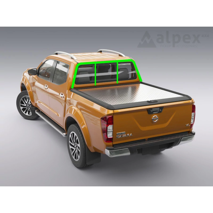 Lid Tonneau Bed Cover, Mountain Top Style, Nissan Navara Double Cab 2015 - Present - EDK.ro
