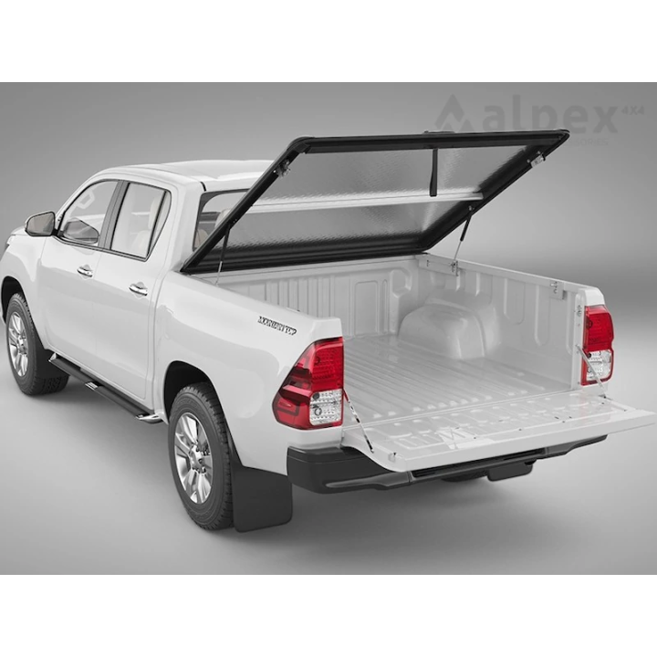 Lid Tonneau Bed Cover, Mountain Top Style, Toyota Hilux Double Cab 2016 - Present - EDK.ro