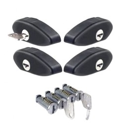 Anti-Theft Bar Covers, Cruz Airo Anti-theft Set of Hubs (Key Locks) 932-047 (4 pcs) - EDK.ro