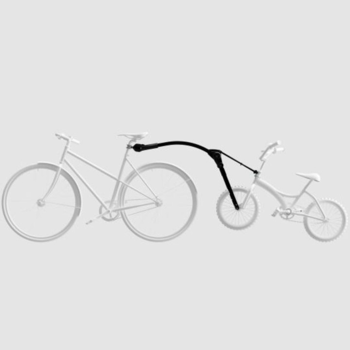 Bară de Tractare Bicicletă Copil, Peruzzo în Spatele Bicicletei de Adult Trail Angel, Culoare Negru - EDK.ro