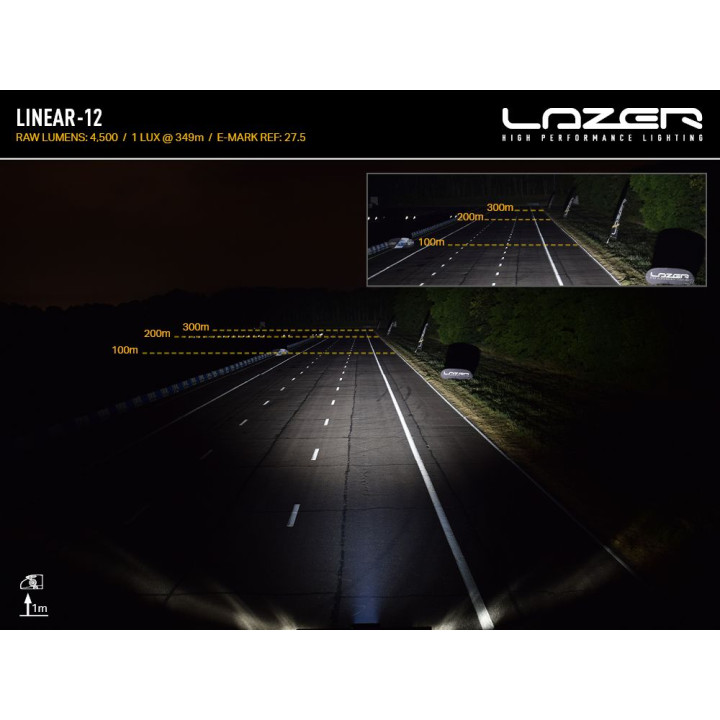 EC Approved LED Projector, Lazer Lamps Linear-12, Luminous Flux 4,500Lm, Power 42W - EDK.ro