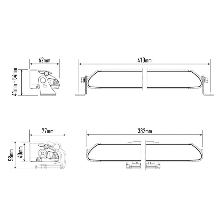 Proiector LED Omologat, Lazer Lamps Linear-12 Elite, Flux Luminos 8,100Lm, Putere 84W - EDK.ro