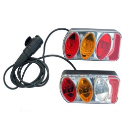 Stopuri LED, Peruzzo 948 - 2 13-pin pentru Suporturi Biciclete, Complete cu Cable - EDK.ro