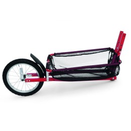 Bară de Tractare Bicicletă Copil, Peruzzo 966/R - Stroller Kit, Culoare Roșu - EDK.ro