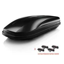 Suitcase, Aleo Box, Magic 400, Dual Side Quick Release System, Color Black - EDK.ro