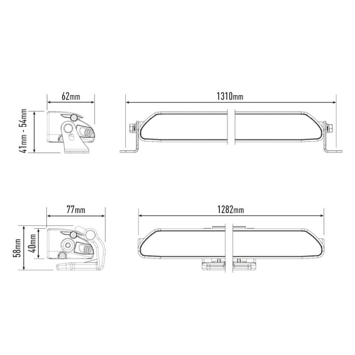EC Approved LED Projector, Lazer Lamps Linear-48, Luminous Flux 18,000Lm, Power 168W - EDK.ro