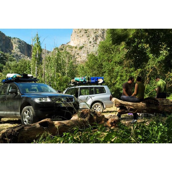 Grilaj Portbagaj Plafon, Cruz Safari 901-903, A-126 (126X140 cm) cu Fixing On 2 Aluminum Crossbars cu T-profile - EDK.ro