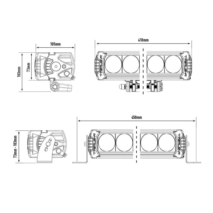 EC Approved LED Projector, Lazer Lamps Triple-R 1000 Elite, Luminous Flux 10,136Lm, Power 104W - EDK.ro