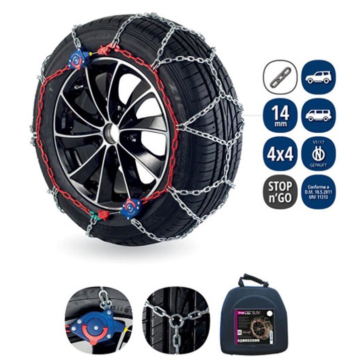 Lanțuri Antiderapante, Veriga Stop&Go SUV 14 mm 225 - EDK.ro