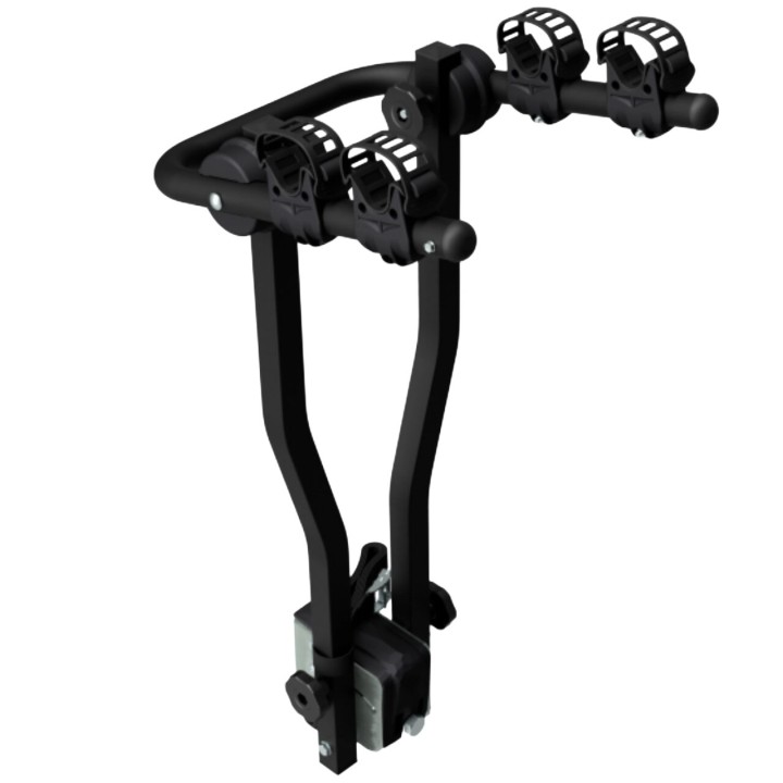 2-Bike Carrier, Peruzzo Arezzo 667/N, with Towbar Attachment, Color Black - EDK.ro