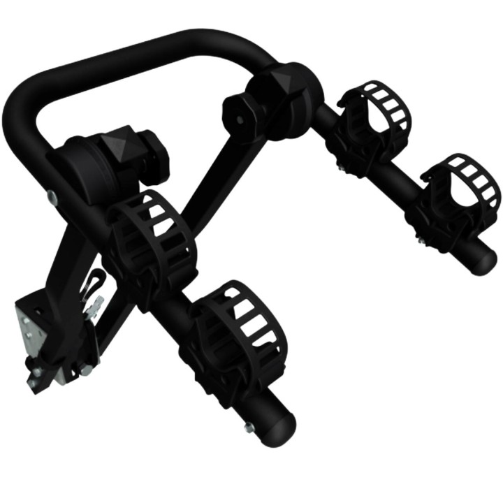 2-Bike Carrier, Peruzzo Arezzo 667/N, with Towbar Attachment, Color Black - EDK.ro