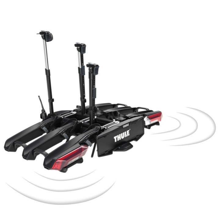 3-Bike Carrier, Thule Epos ParkSecure 9803100 with Parking Sensors and Towbar Mount (13 Pins) - EDK.ro