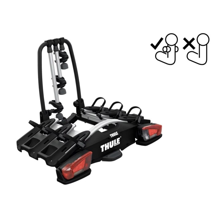 Suport pentru 3 Biciclete, Thule VeloCompact F cu FIX4BIKE Towbar Prindere - EDK.ro