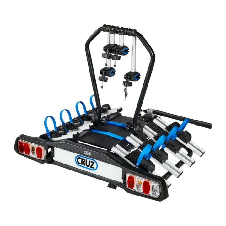 Suport pentru 4 Biciclete, Cruz Pivot R3 940-516, cu Prindere pe Cârlig, 13 Pini - EDK.ro