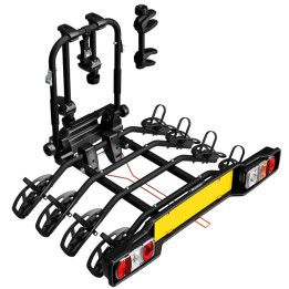 Suport pentru 4 Biciclete, Peruzzo Parma 706/4N, cu Prindere pe Cârlig, Culoare Negru - EDK.ro