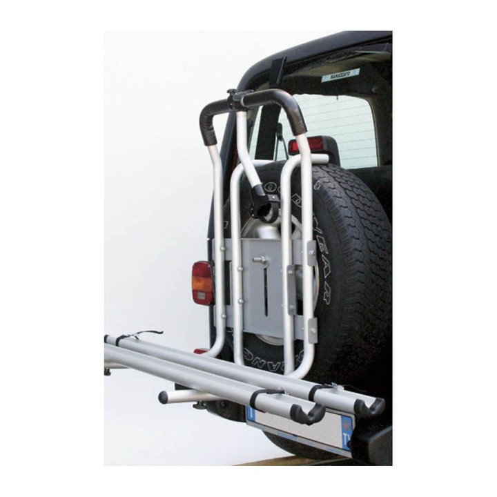 2-Bike Carrier, Peruzzo Stelvio 375/A 4X4 ALU with Spare Wheel Attachment - EDK.ro
