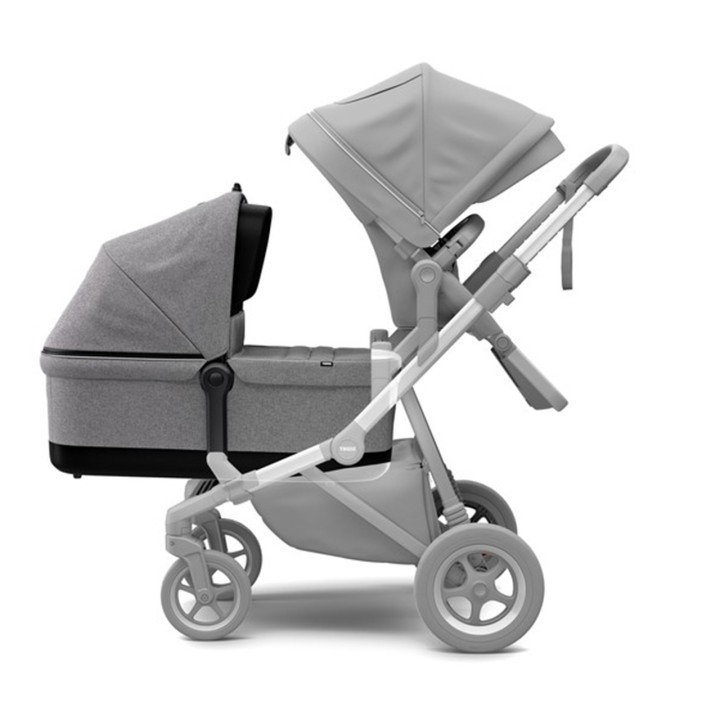 Baby Carrycot, Thule Sleek Carrycot for Sleek Melange, Color Grey - EDK.ro