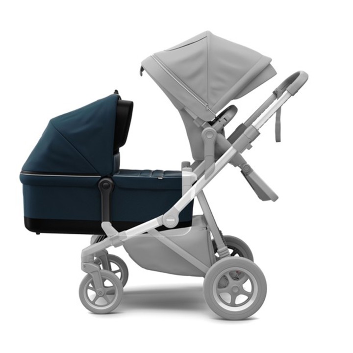 Baby Carrycot, Thule Sleek Pram for Sleek Navy, Color Blue - EDK.ro