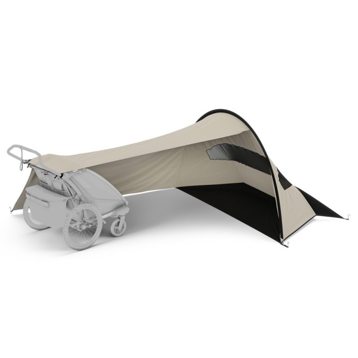 Sun and Wind Tarp, Thule Sun and Wind Protection Compatible with Chariot and Urban Glide, Color Beige - EDK.ro