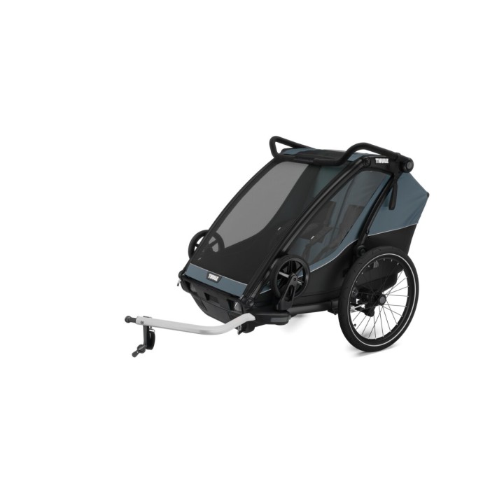 Cărucior Copil, Thule Chariot Cab Double Multisport, Culoare Gri Închis - EDK.ro