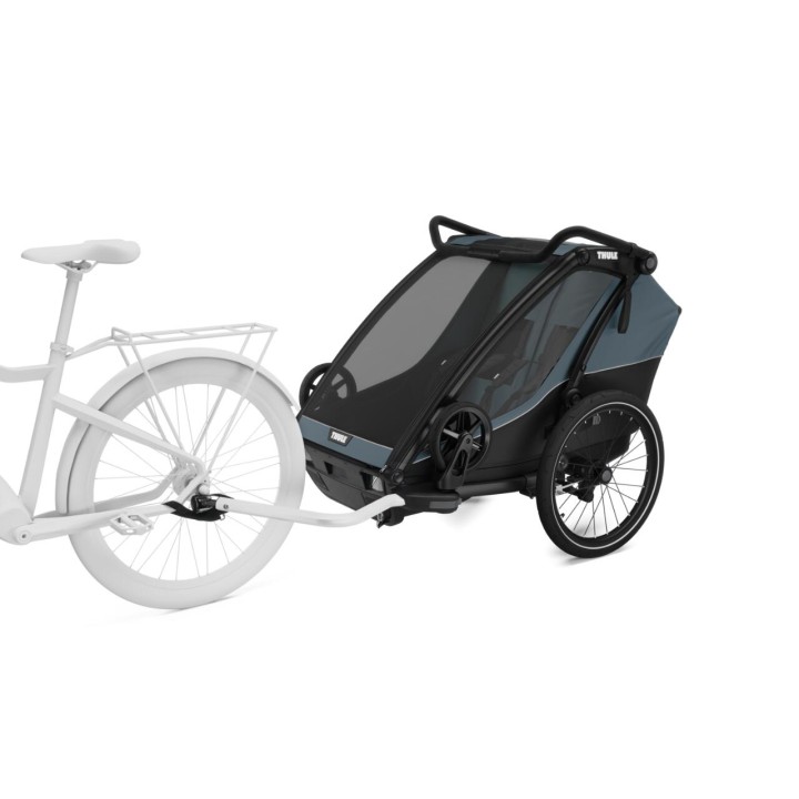 Cărucior Copil, Thule Chariot Cab Double Multisport, Culoare Gri Închis - EDK.ro