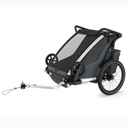 Stroller, Thule Chariot Cross 2 Double Multisport, Color Dark Slate - EDK.ro