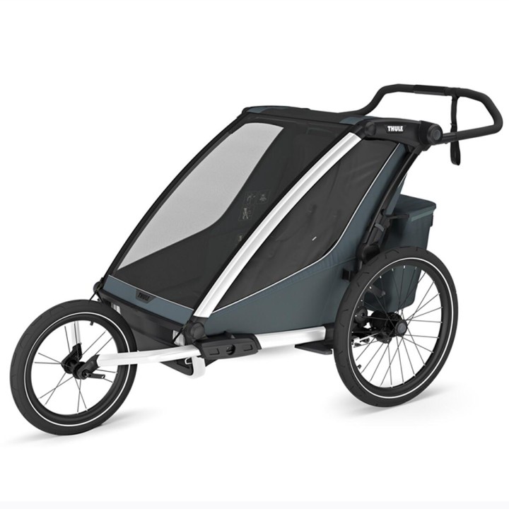 Cărucior Copil, Thule Chariot Cross 2 Double Multisport, Culoare Dark Slate - EDK.ro
