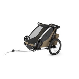 Cărucior Copil, Thule Chariot Cross 2 Double Multisport, Faded Khaki - EDK.ro