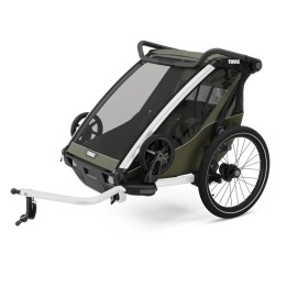 Cărucior Copil, Thule Chariot Lite Double Multisport, Vintage, Culoare Verde - EDK.ro