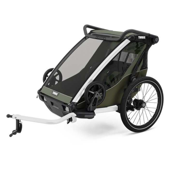 Cărucior Copil, Thule Chariot Lite Double Multisport, Vintage, Culoare Verde - EDK.ro