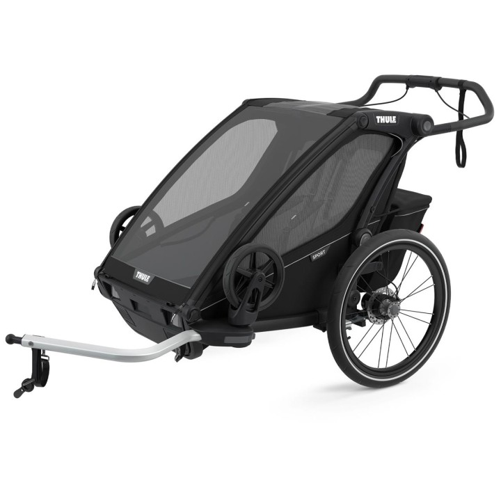Cărucior Copil, Thule Chariot Sport 2 Multisport, Midnight, Culoare Negru - EDK.ro