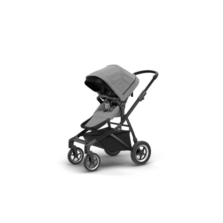 Stroller, Thule SLEEK Frame and Gray Melange Canopy, Color Black - EDK.ro