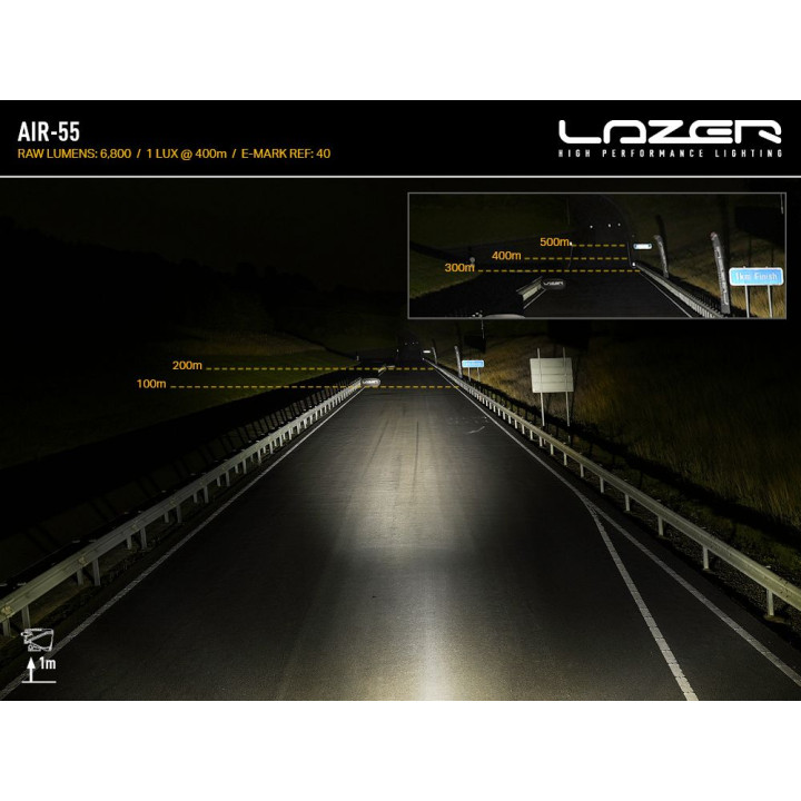 EC Approved LED Projector, Lazer Lamps AIR-55, Luminous Flux 6,800Lm, Power 55W - EDK.ro