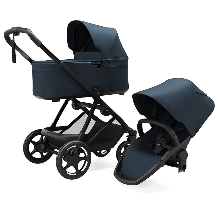 Landou Copii, Thule Charm 2 Inch 1 Sport Stroller Set, Darkest, Culoare Albastru - EDK.ro