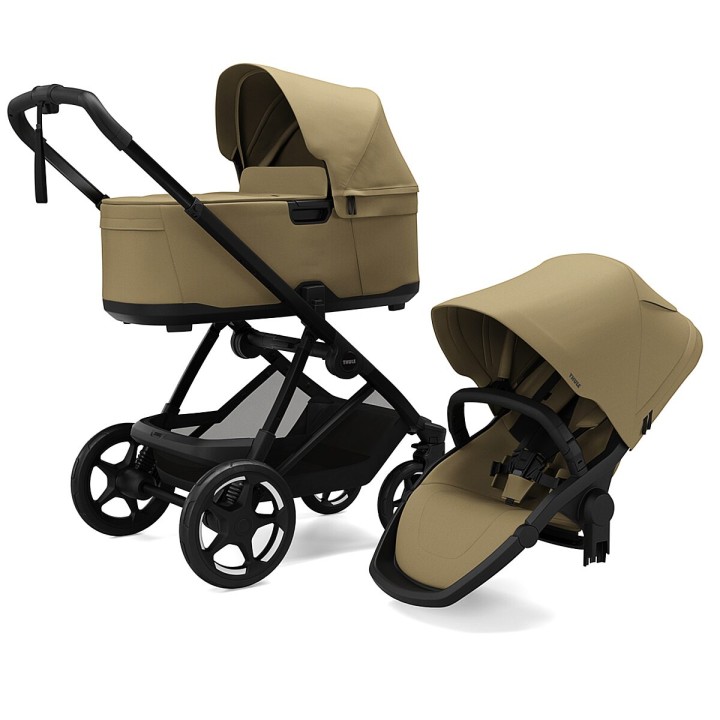 Landou Copii, Thule Charm 2 Inch 1 Sport Stroller Set, Faded Khaki - EDK.ro
