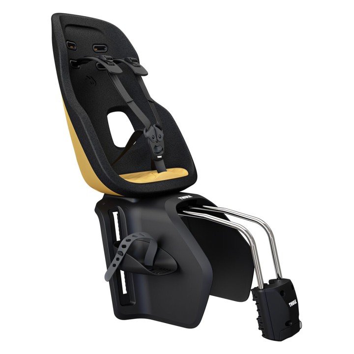 Child Bike Seat, Thule Rear-mounted on Bike - Yepp Nexxt 2 Maxi Frame Mounted, Burnished, Color Yellow - EDK.ro
