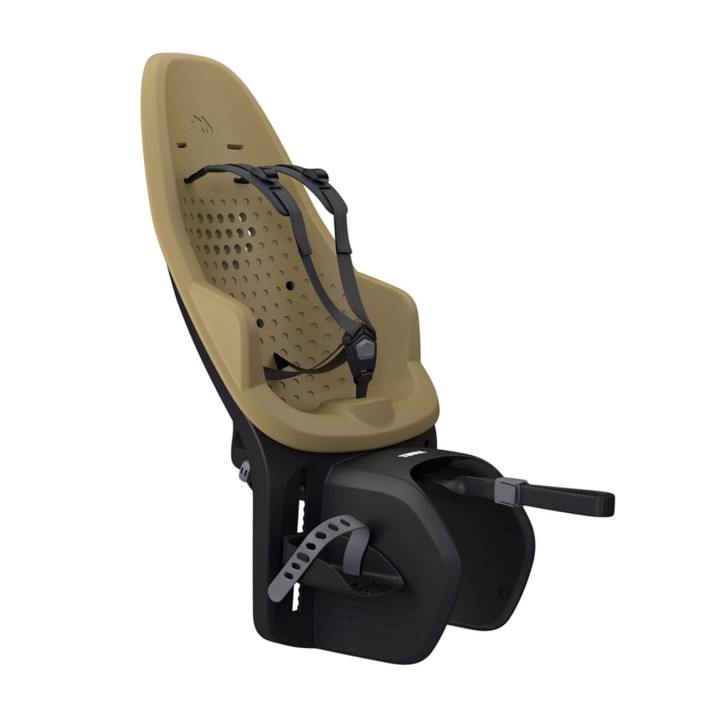 Child Bike Seat, Thule Yepp 2 Maxi Fennel Tan Rack Mounted, with Rear Bike Mount - EDK.ro
