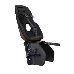Child Bike Seat, Thule Yepp Nexxt 2 Maxi Chocolate Rack Mounted, with Rear Bike Mount, Color Brown - EDK.ro